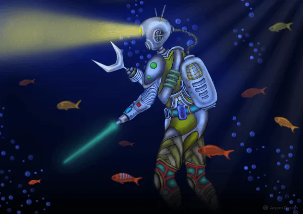 Robot underwater